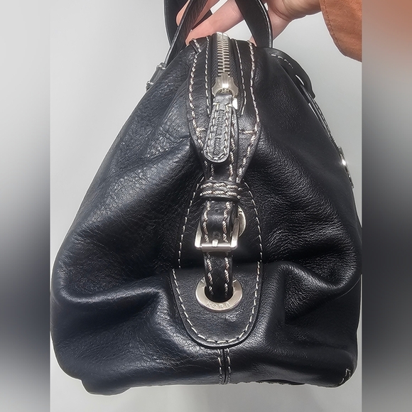 Michael Kors Hudson Large Black Pebbled Leather Shoulder Bag Satchel NWT $398 - Picture 3 of 16